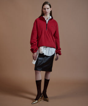 【26AUTUMN PRE-ORDER】Layered Multi-Fabric Midi Skirt