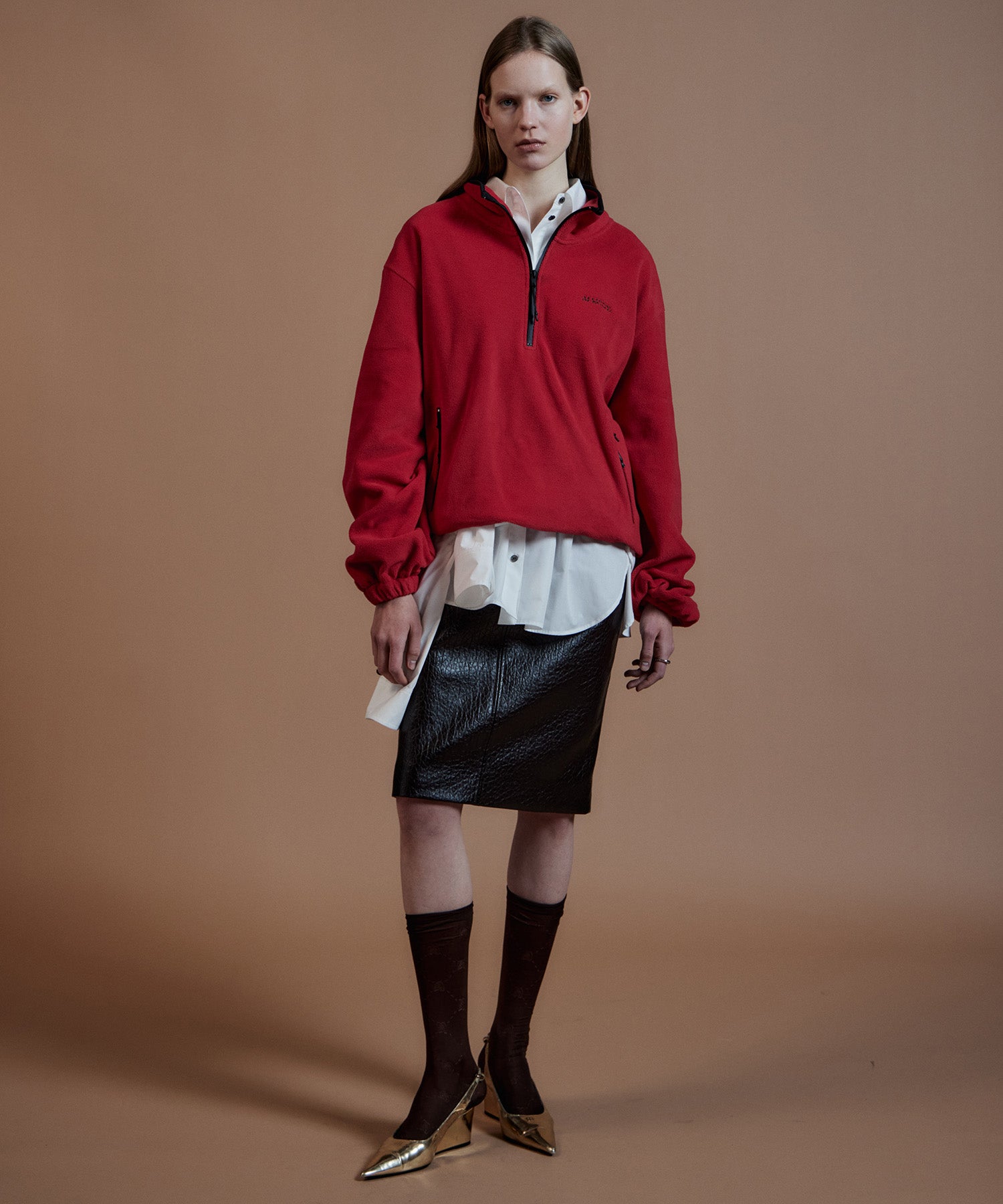 【26AUTUMN PRE-ORDER】Half-Zip Fleece Top