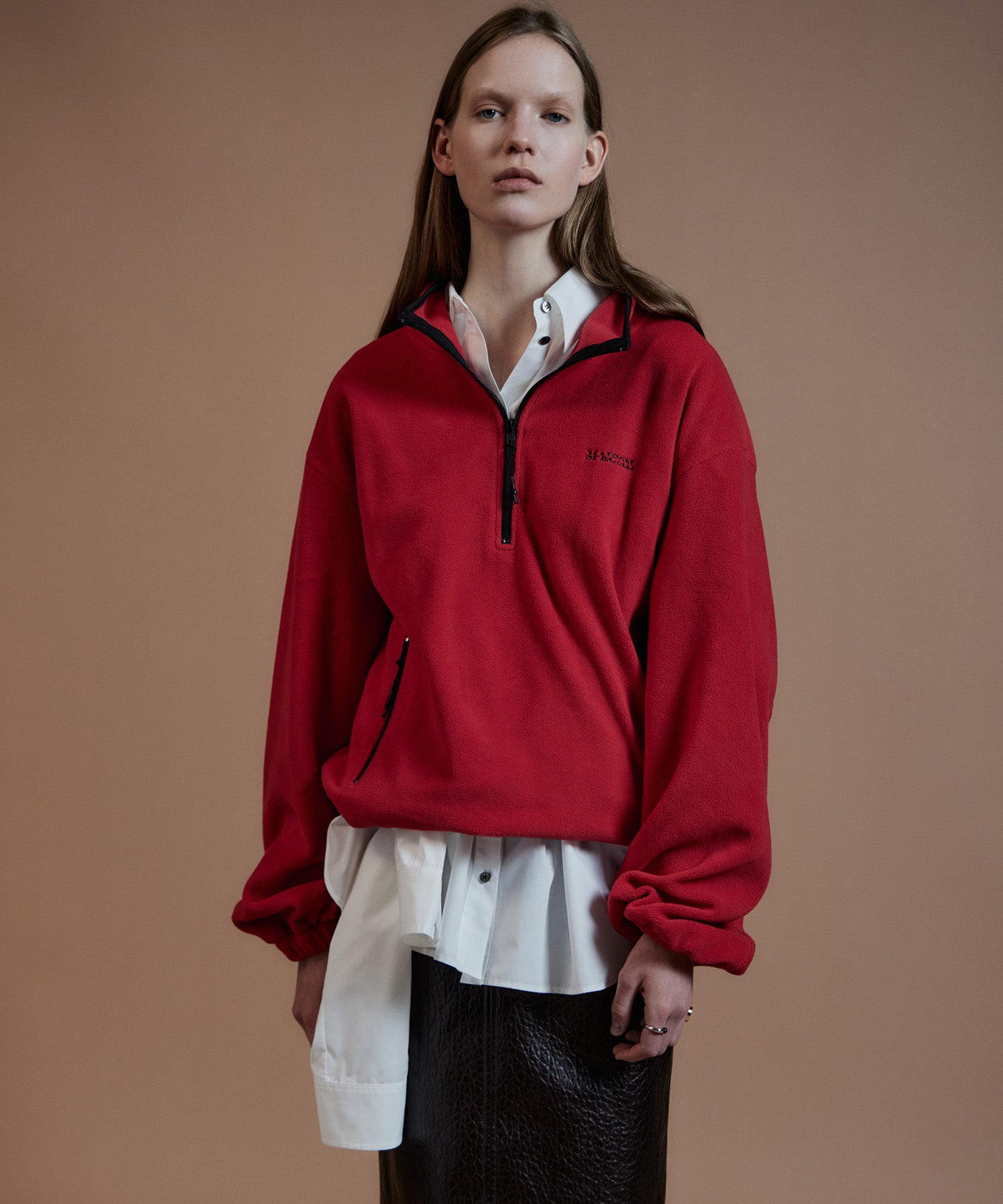 【26AUTUMN PRE-ORDER】Half-Zip Fleece Top