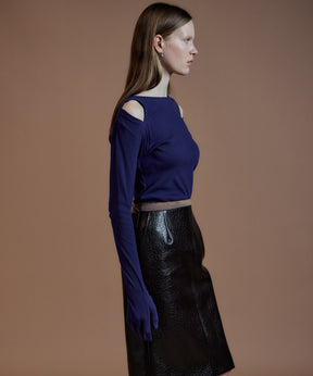 【26AUTUMN PRE-ORDER】Glove Rib Jersey Top