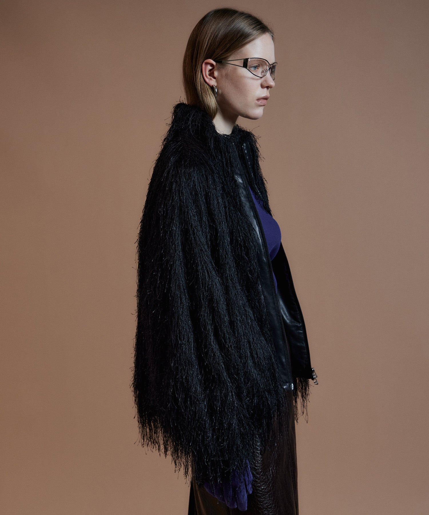 【26AUTUMN PRE-ORDER】Feather High-Neck Blouson
