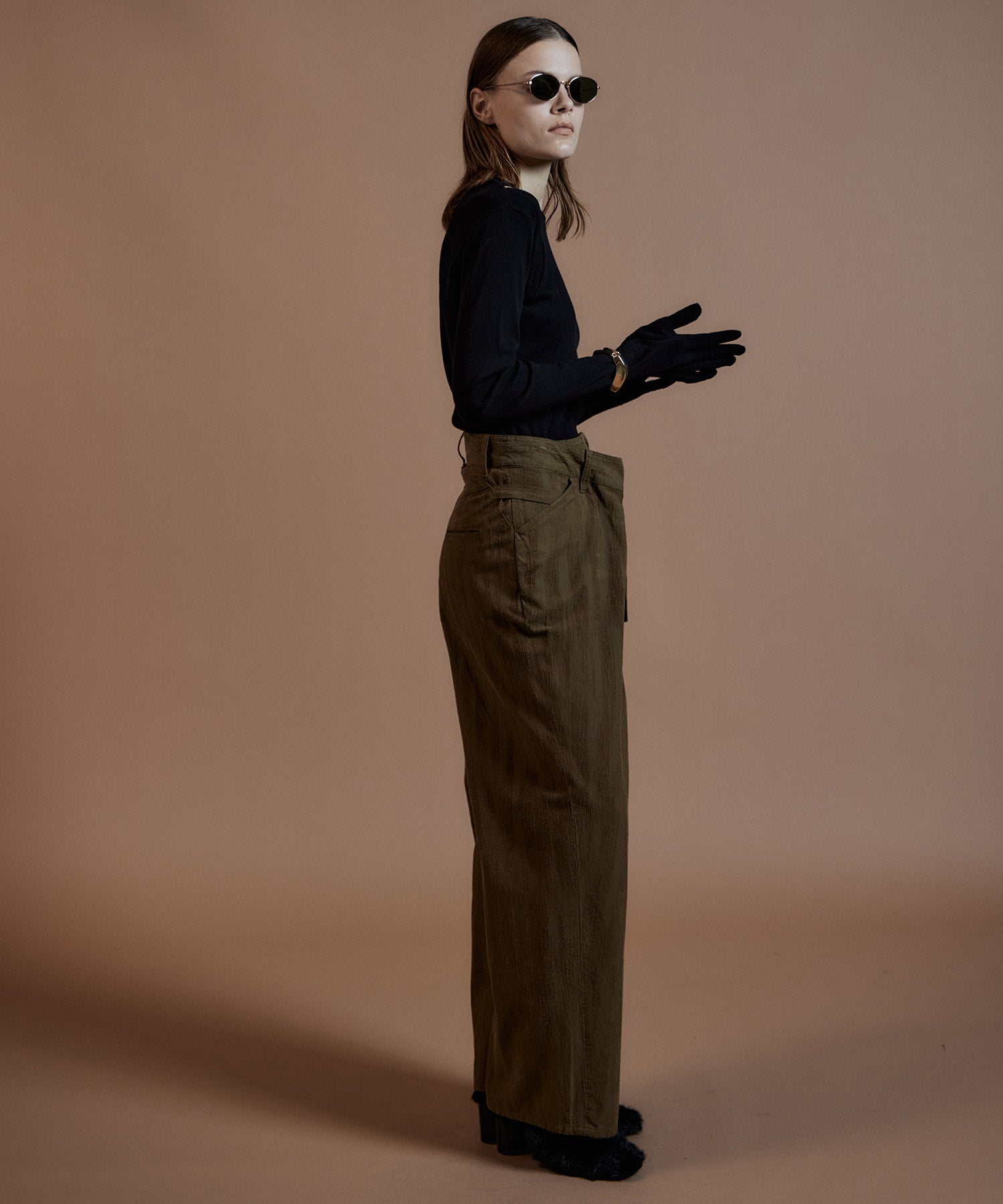 【26AUTUMN PRE-ORDER】Double-Waist Wide Tuck Pants