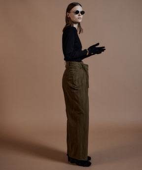 【26AUTUMN PRE-ORDER】Double-Waist Wide Tuck Pants