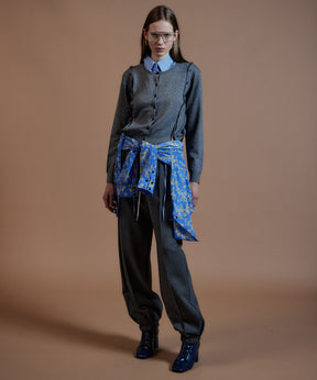 【26AUTUMN PRE-ORDER】Bow-Tie Crew Cardigan