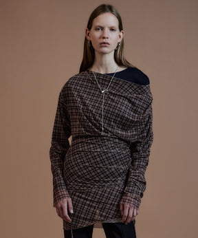 【26AUTUMN PRE-ORDER】Sheer Layered Drape Top