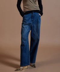 Low-Waist Loose Denim