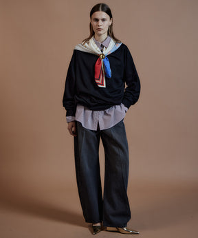 【26AUTUMN PRE-ORDER】2WAY Off-Shoulder Sweatshirt