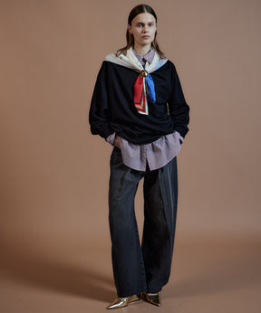 【26AUTUMN PRE-ORDER】2WAY Off-Shoulder Sweatshirt