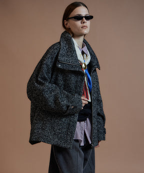 【26AUTUMN PRE-ORDER】Oversized High-Neck Midi Coat