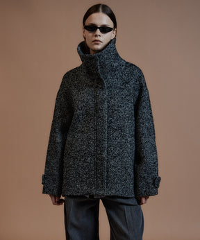 【26AUTUMN PRE-ORDER】Oversized High-Neck Midi Coat