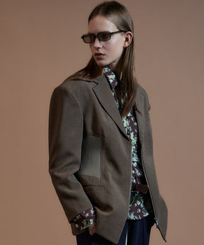 【26AUTUMN PRE-ORDER】Oversized Jacket with Ribbed Waist