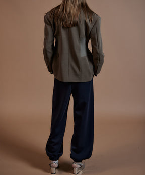 【26AUTUMN PRE-ORDER】Oversized Jacket with Ribbed Waist