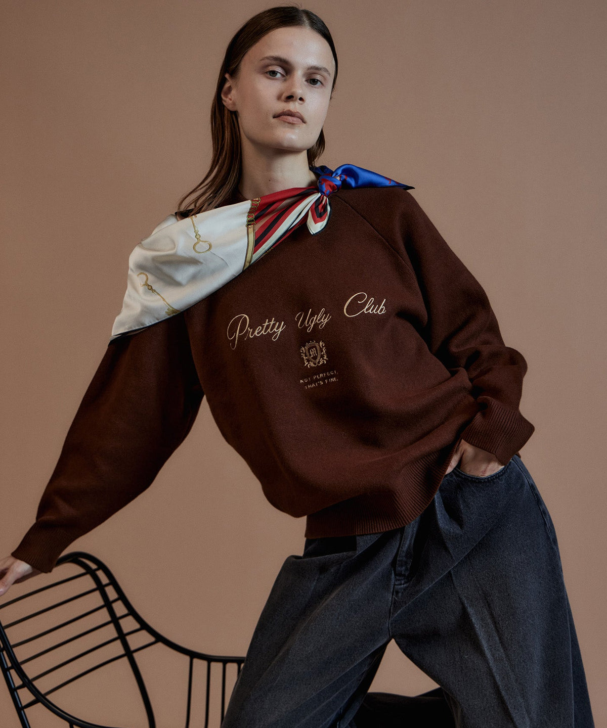 【26AUTUMN PRE-ORDER】Pretty Ugly Club Logo Knit