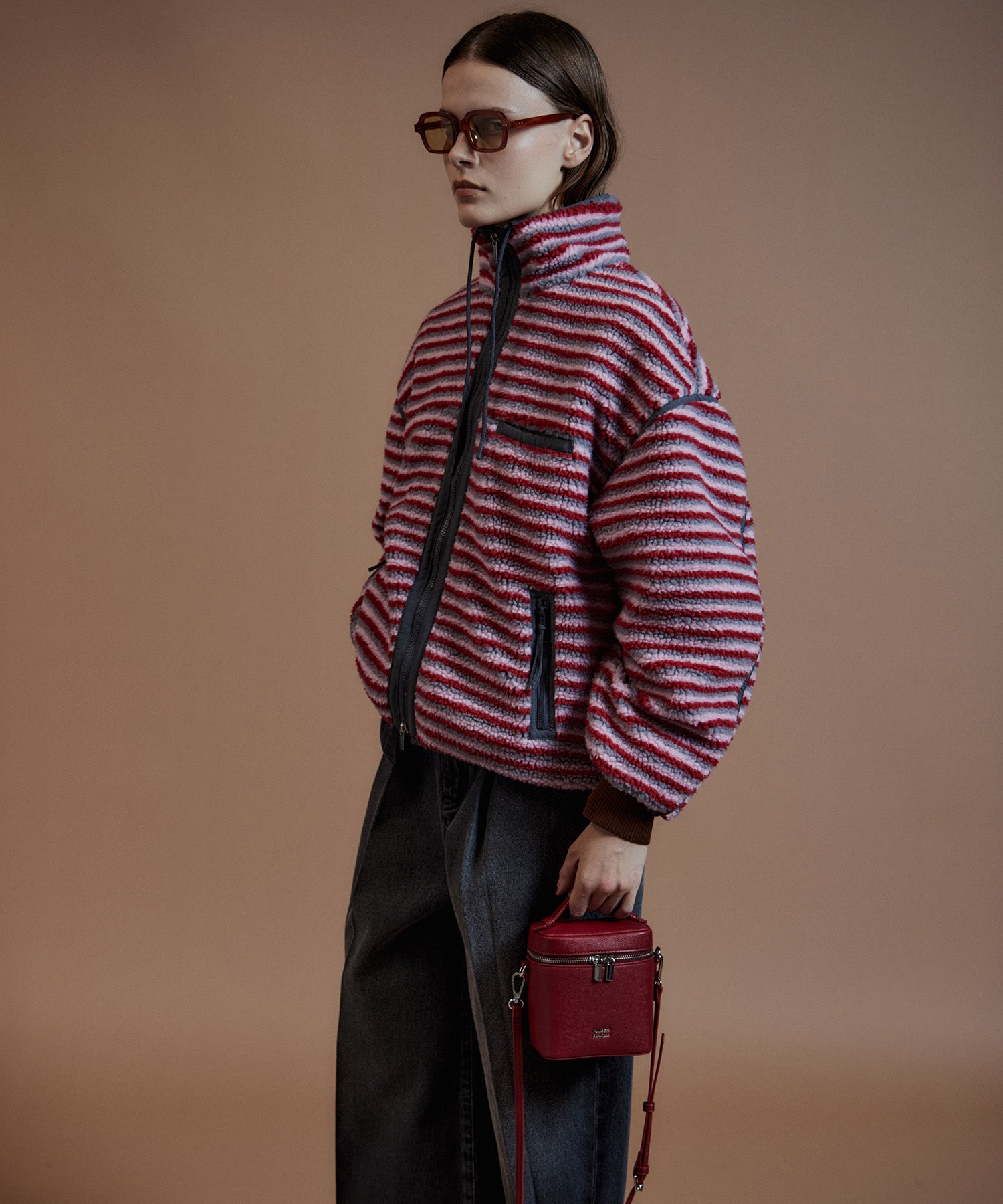 【26AUTUMN PRE-ORDER】Multi-Fabric Boa Blouson