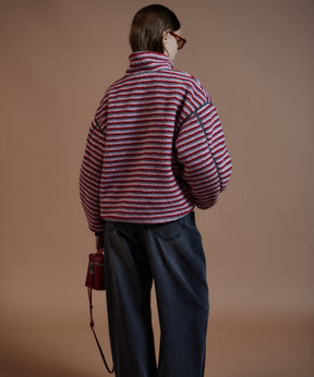 【26AUTUMN PRE-ORDER】Multi-Fabric Boa Blouson