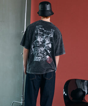 [26SS 预购] [Hypnose Association for MAISON SPECIAL] “MONEY” Prime-Over 褪色圆领图案 T 恤