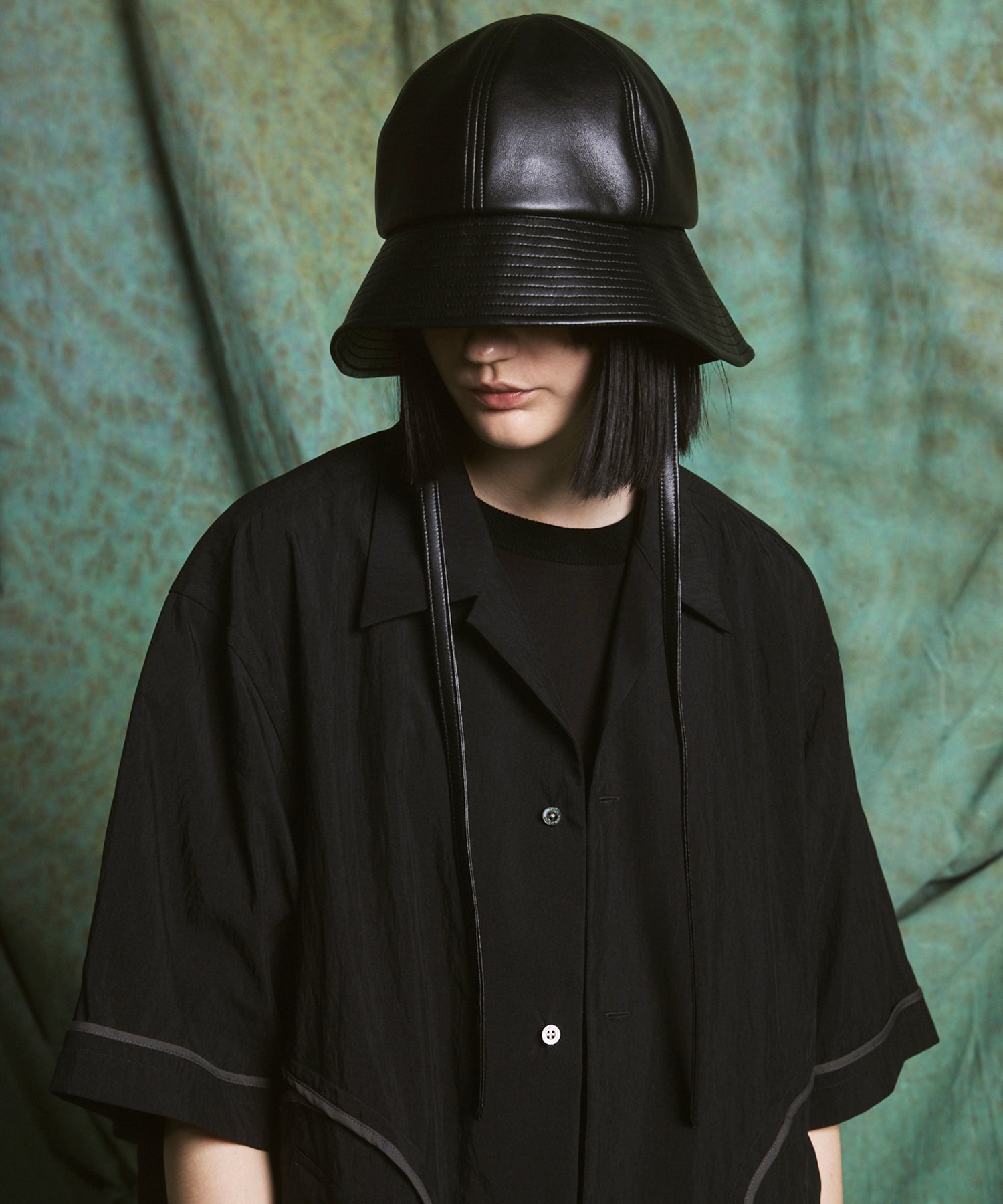 Artificial Leather Metro Hat