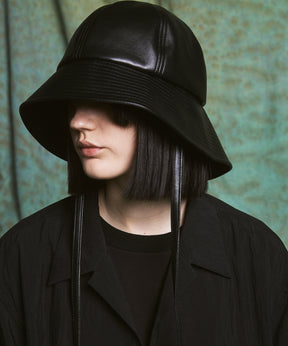 Artificial Leather Metro Hat