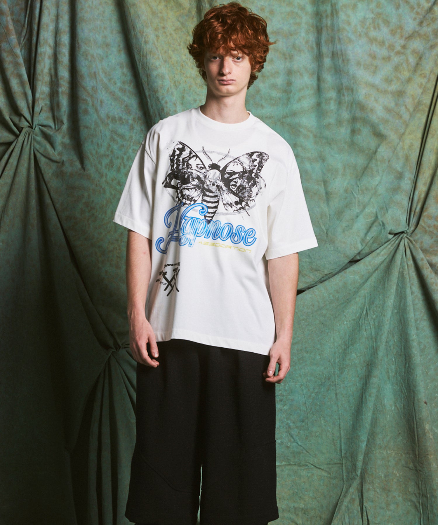 [26SS 预购] [Hypnose Association for MAISON SPECIAL] “SKULL MOTH” Prime-Over 圆领图案 T 恤