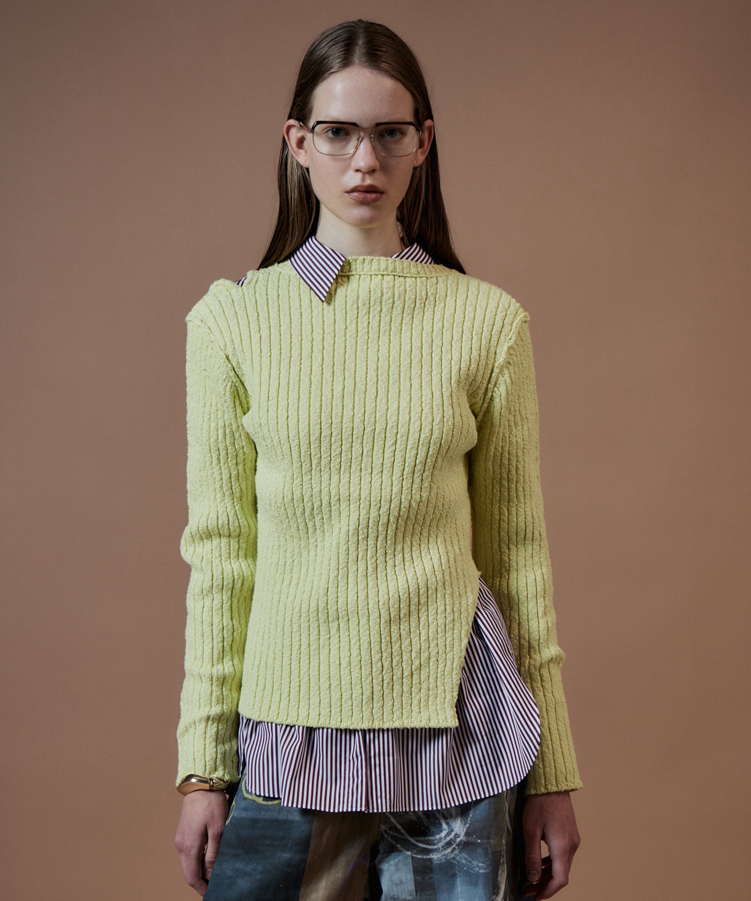【26AUTUMN PRE-ORDER】Wide Slit Knit Top