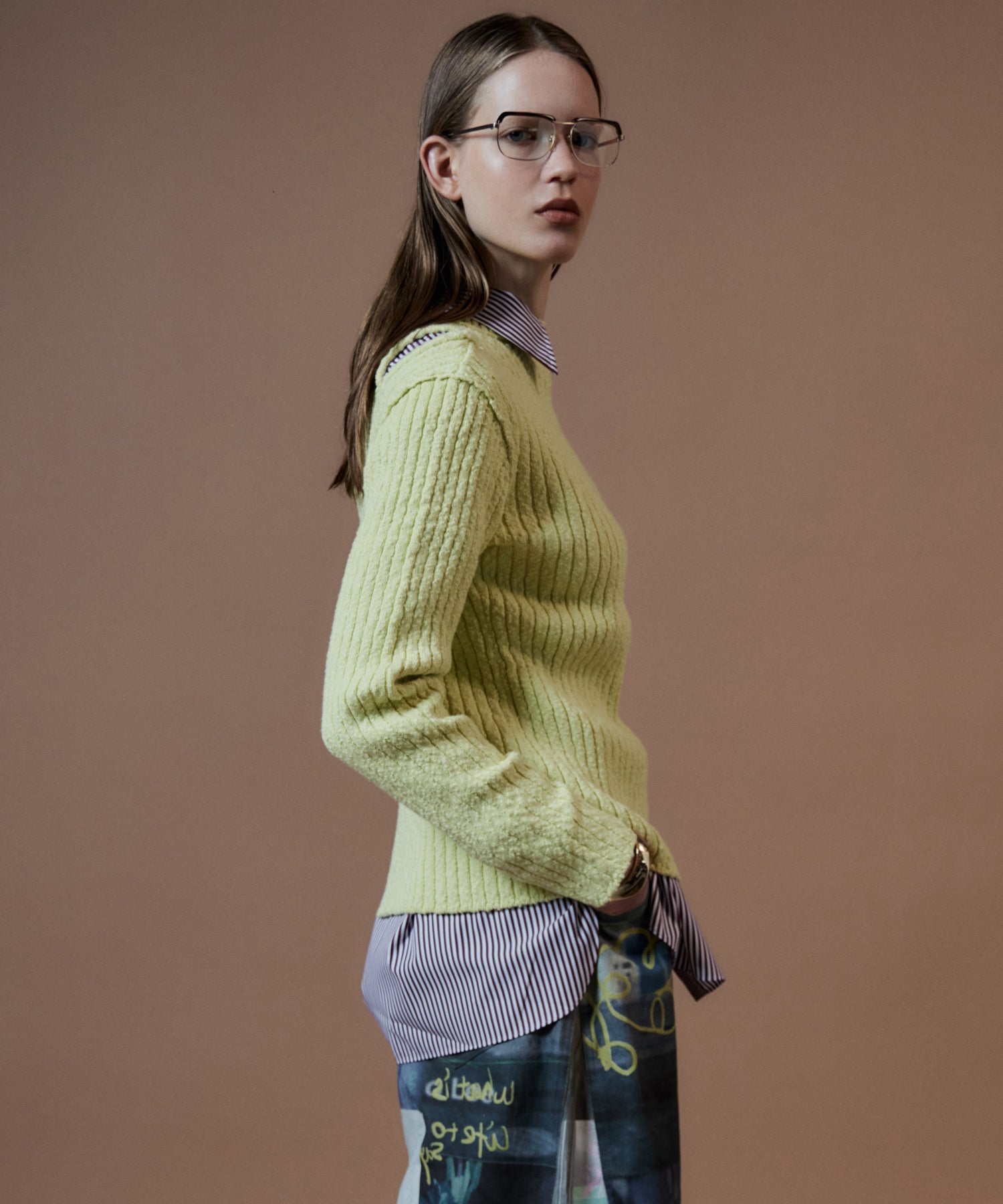 【26AUTUMN PRE-ORDER】Wide Slit Knit Top