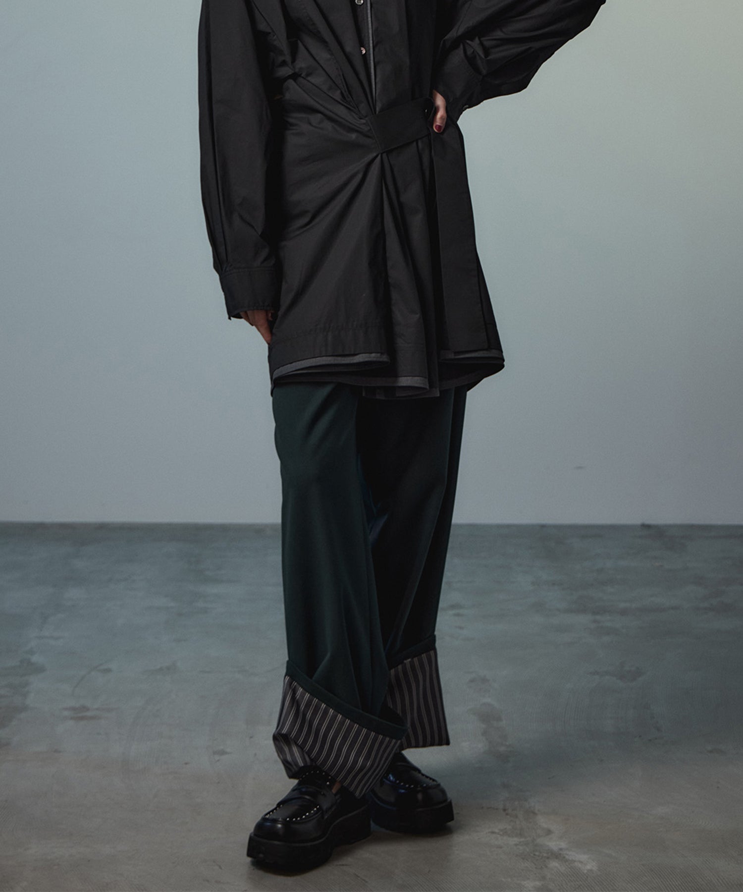 【26AUTUMN PRE-ORDER】Roll-Up Stripe Pants