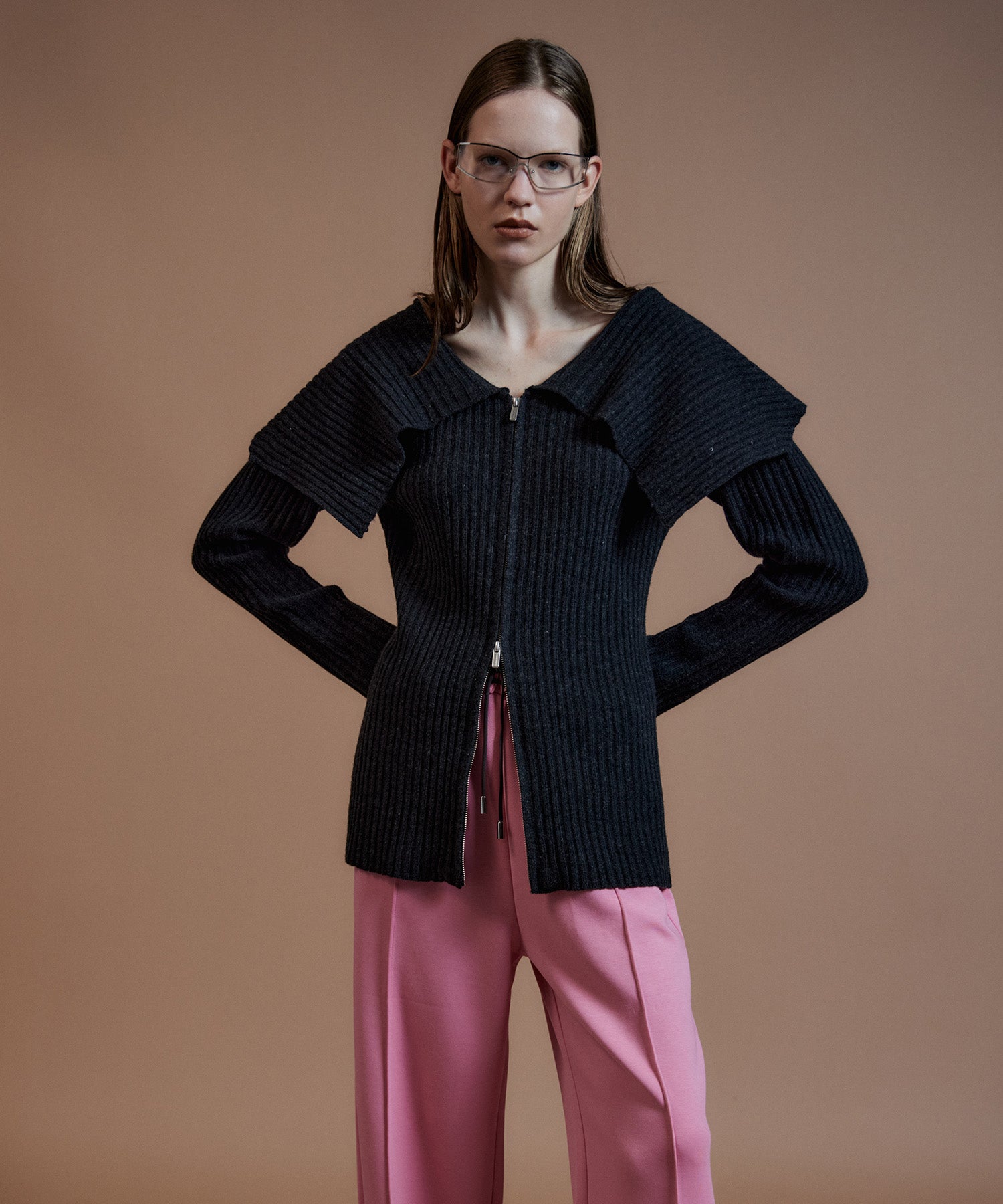 【26AUTUMN PRE-ORDER】Big Collar Cardigan