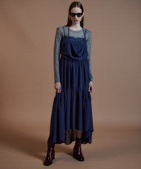 【26AUTUMN PRE-ORDER】Shoulder Pad Sheer Knit Top