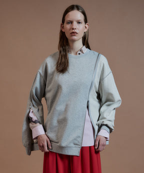 【26AUTUMN PRE-ORDER】Reverse Zipper Sweatshirt