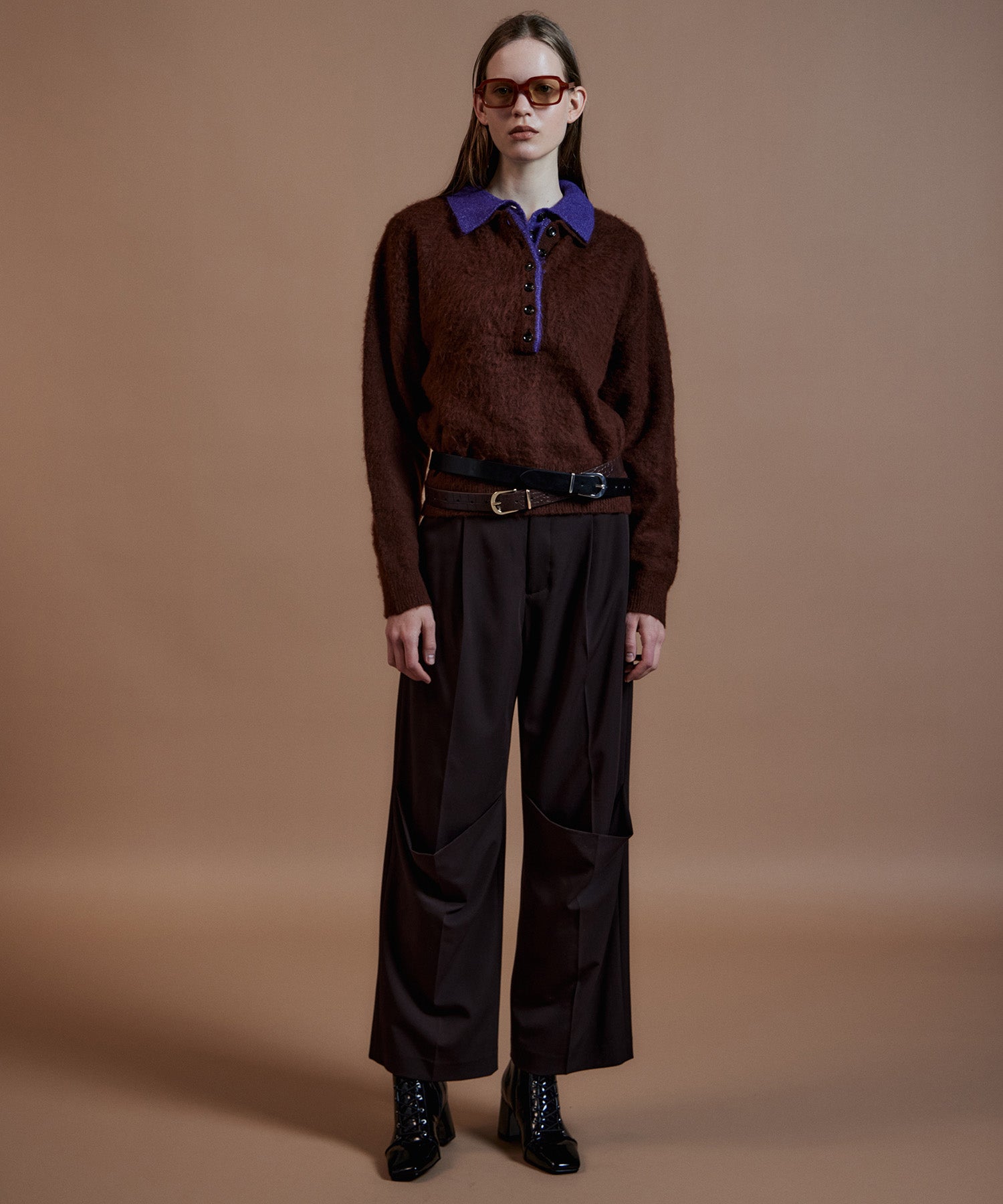 【26AUTUMN PRE-ORDER】Layered Polo Knit