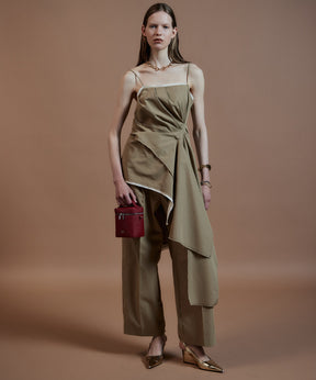 【26AUTUMN PRE-ORDER】Draped Chino Bustier
