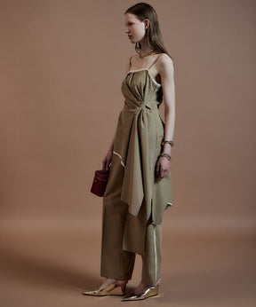 【26AUTUMN PRE-ORDER】Draped Chino Bustier