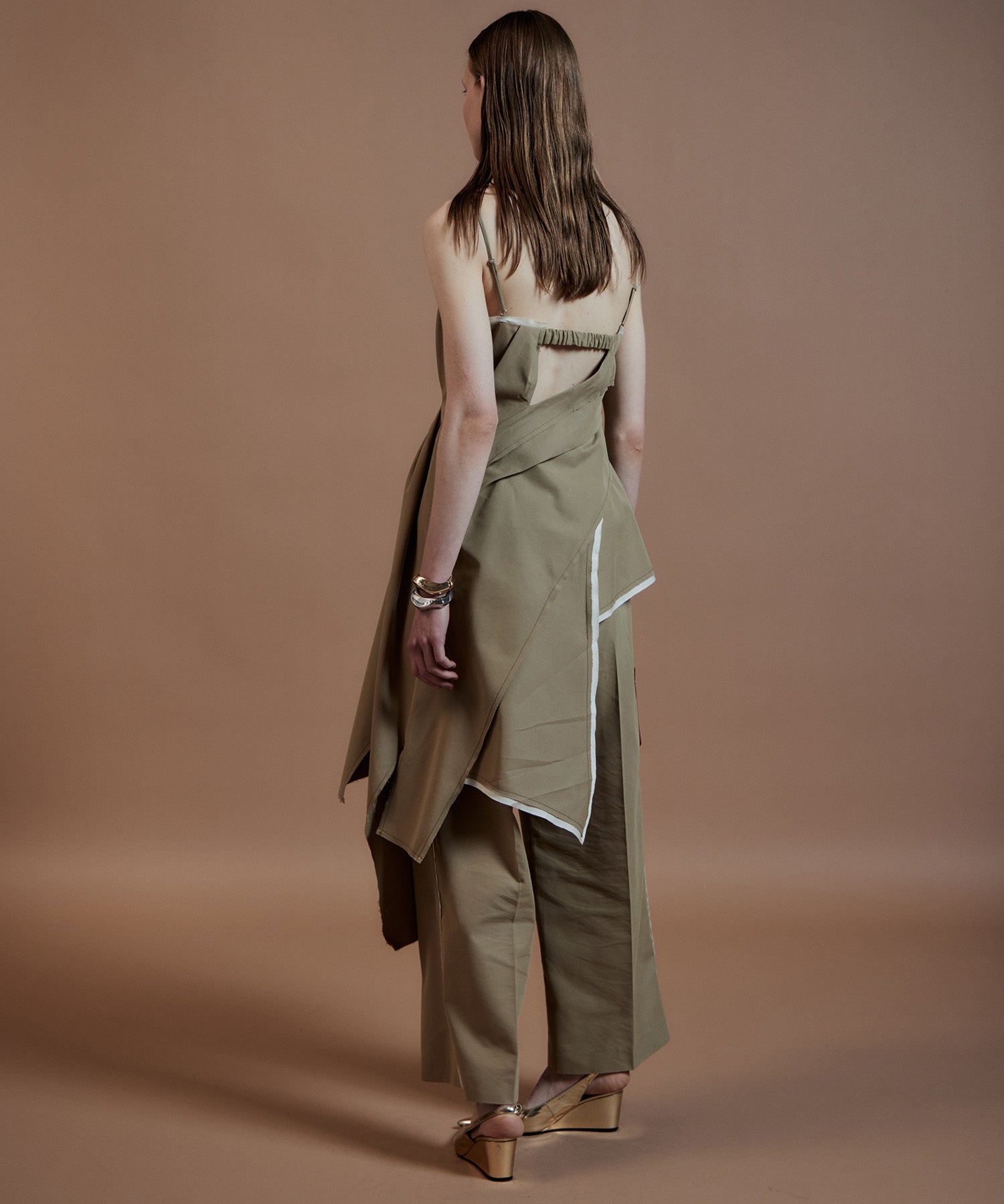 【26AUTUMN PRE-ORDER】Draped Chino Bustier