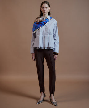 【26AUTUMN PRE-ORDER】Tuck Pleated Peplum Shirt