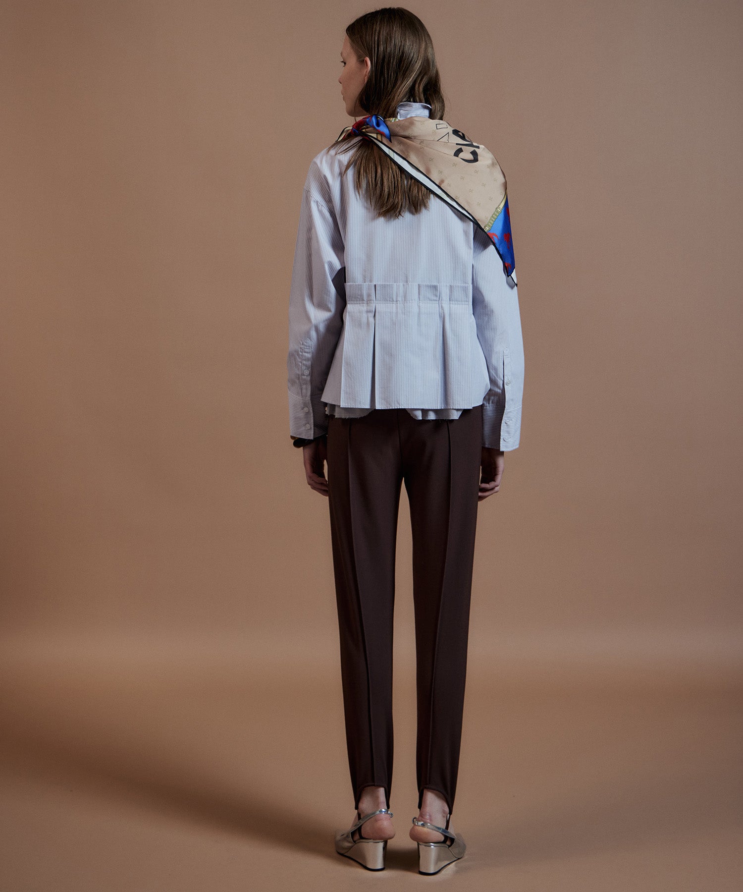 【26AUTUMN PRE-ORDER】Tuck Pleated Peplum Shirt
