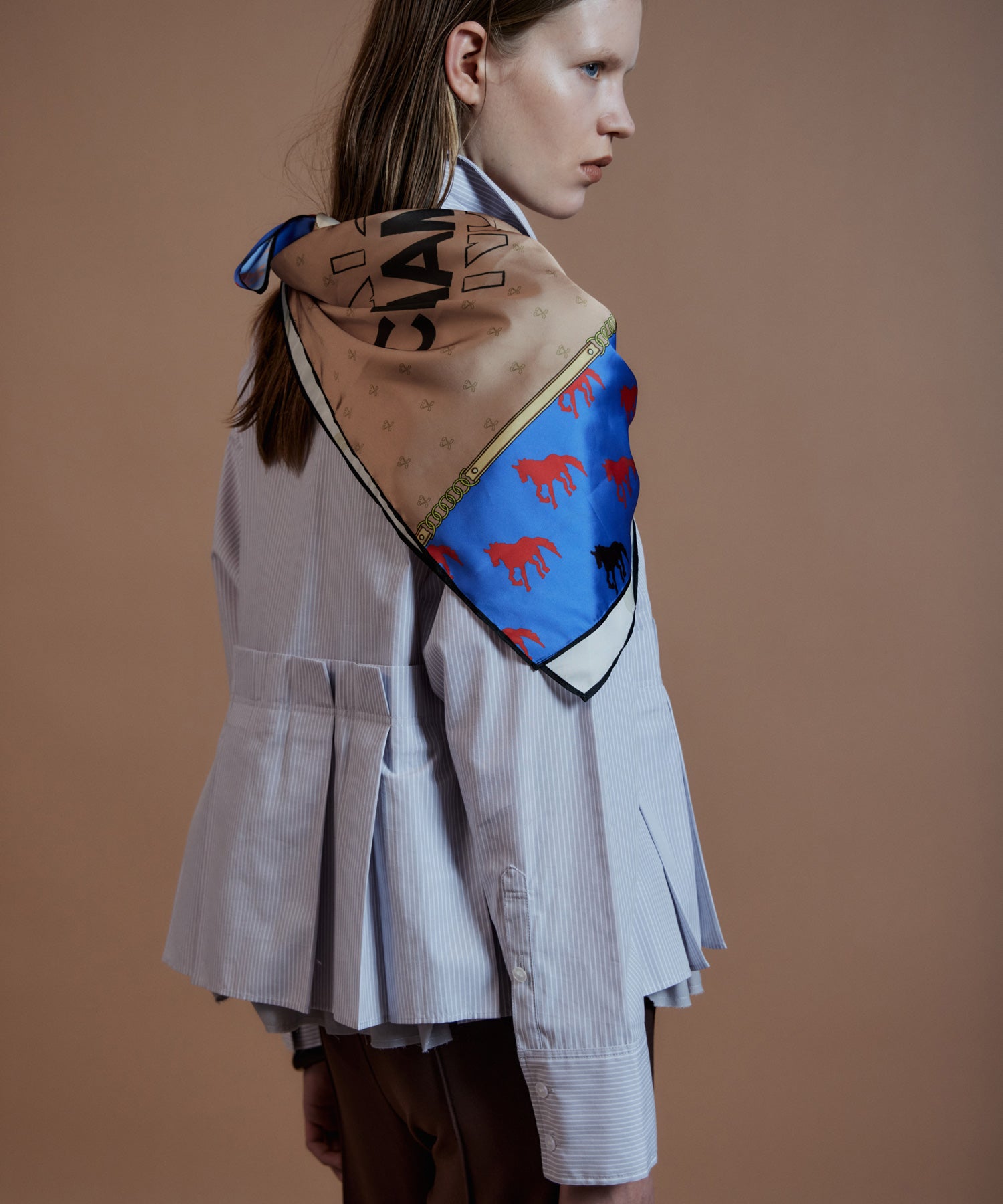 【26AUTUMN PRE-ORDER】Tuck Pleated Peplum Shirt