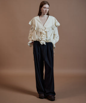 【26AUTUMN PRE-ORDER】Lace Frill Collar Blouse