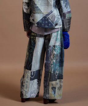 【26AUTUMN PRE-ORDER】Collage Drawing Pants