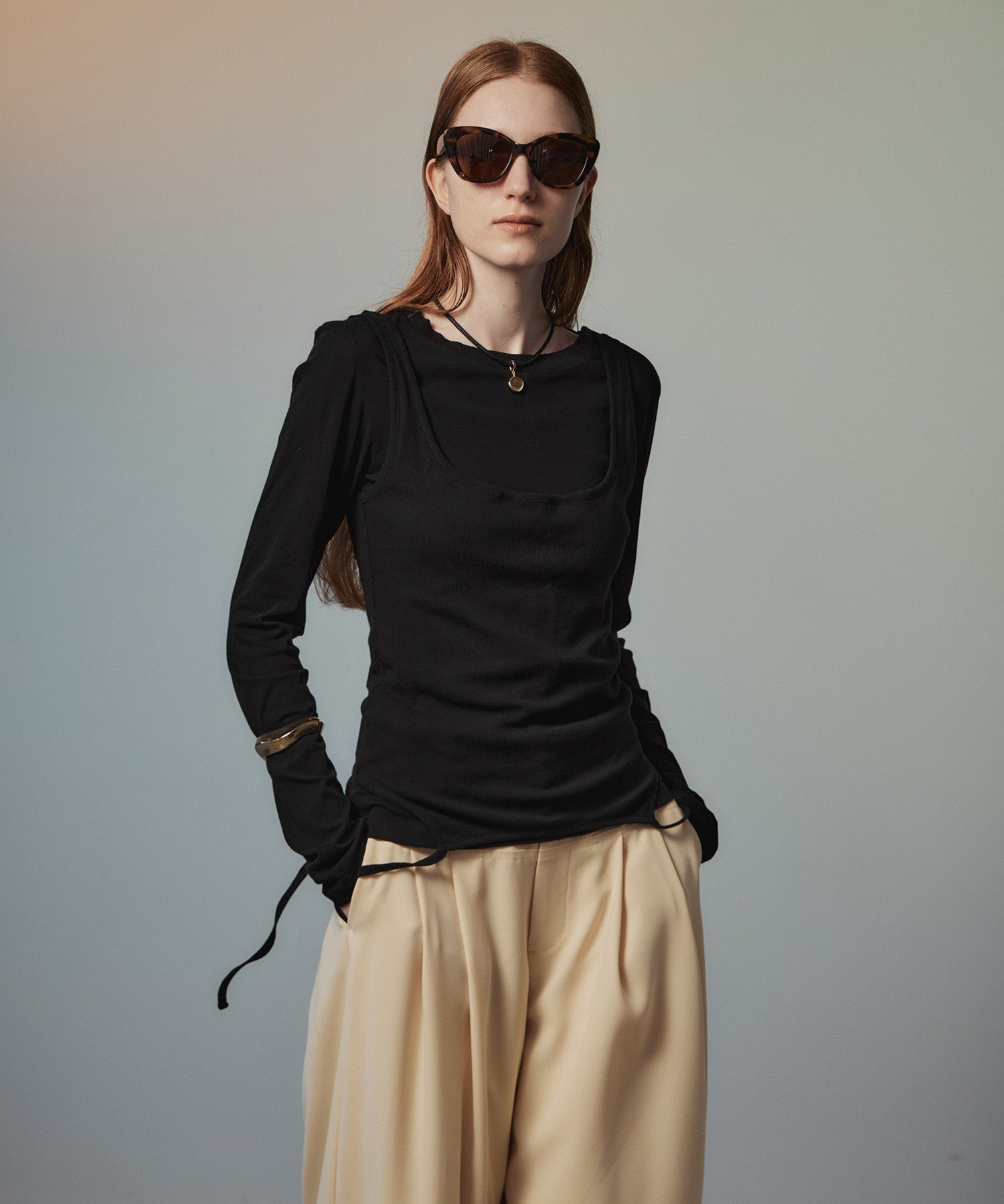 【26AUTUMN PRE-ORDER】Layered Sheer Top