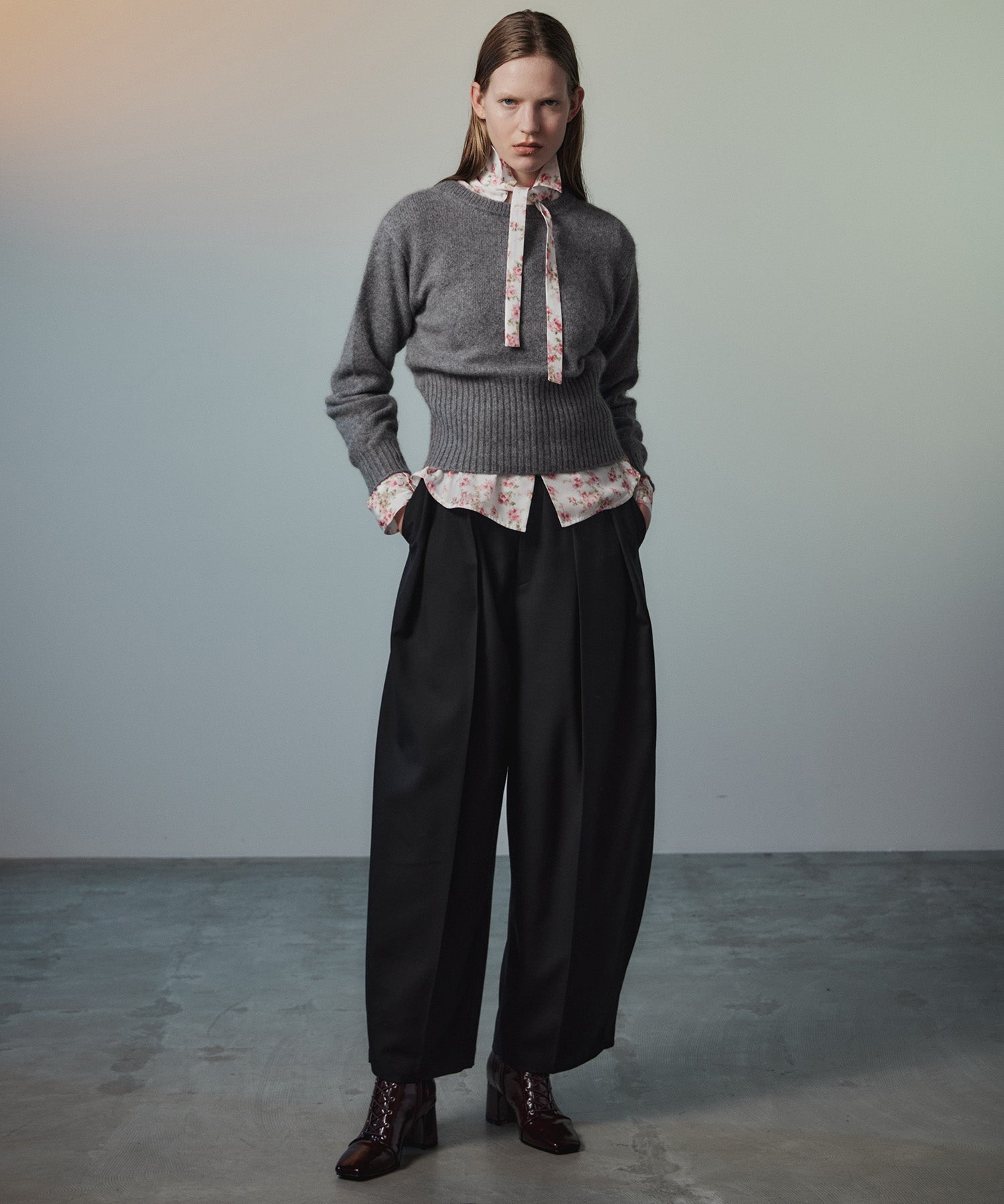 【26AUTUMN PRE-ORDER】Raccoon Blend 2-Way Front Button Pullover