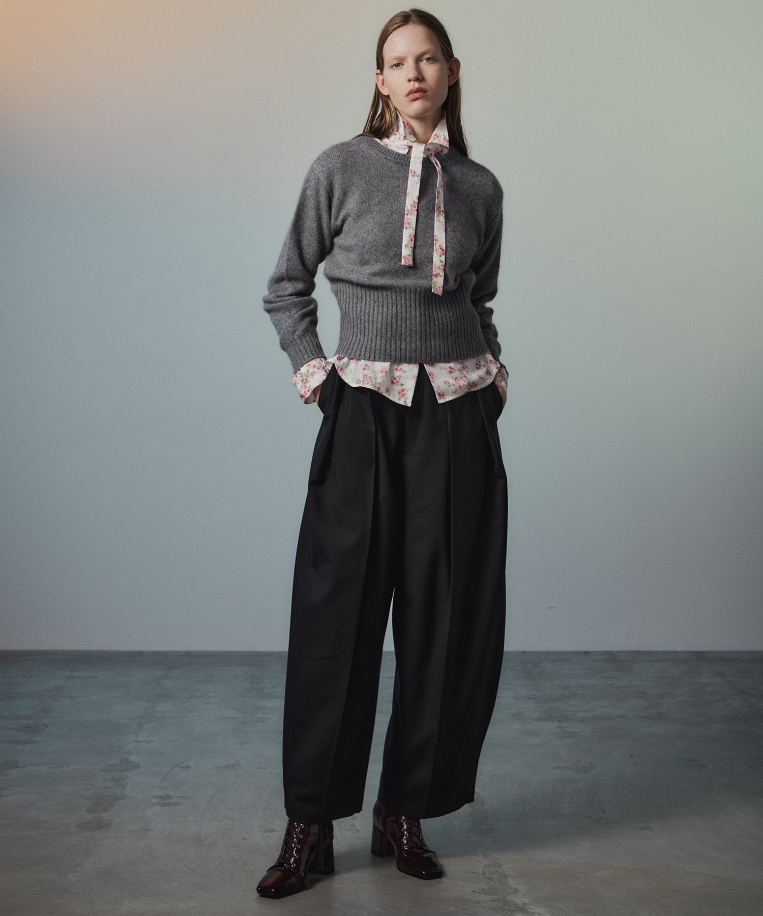 【26AUTUMN PRE-ORDER】Raccoon Blend 2-Way Front Button Pullover