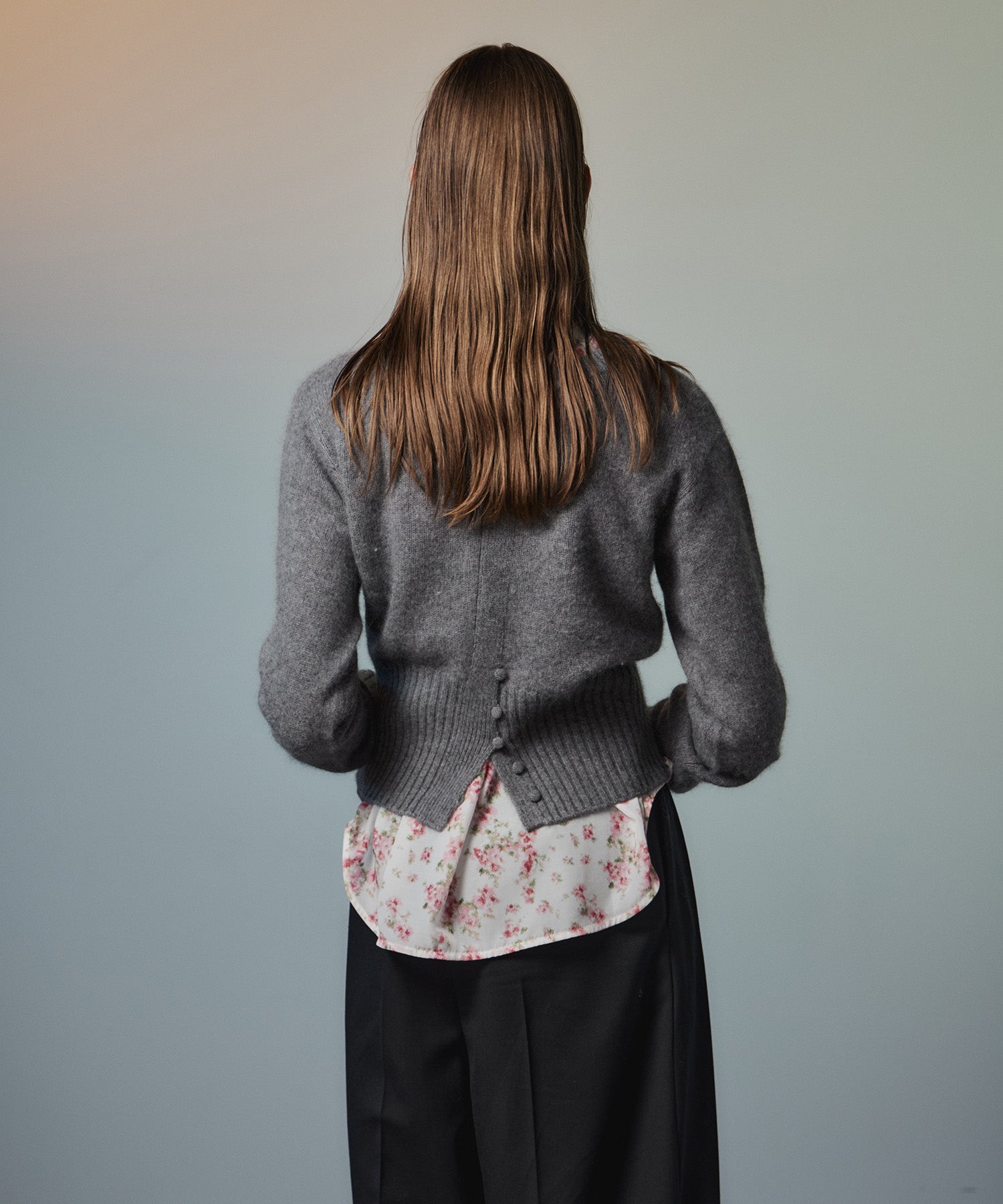 【26AUTUMN PRE-ORDER】Raccoon Blend 2-Way Front Button Pullover