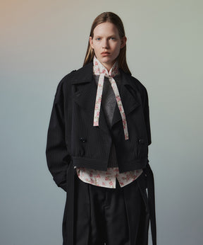 【26AUTUMN PRE-ORDER】Suiting Short Trench Coat