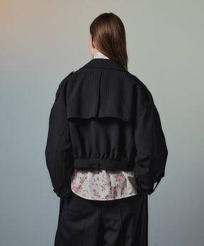 【26AUTUMN PRE-ORDER】Suiting Short Trench Coat