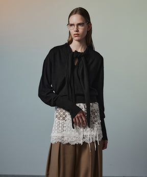【26AUTUMN PRE-ORDER】Scarf Knit Top