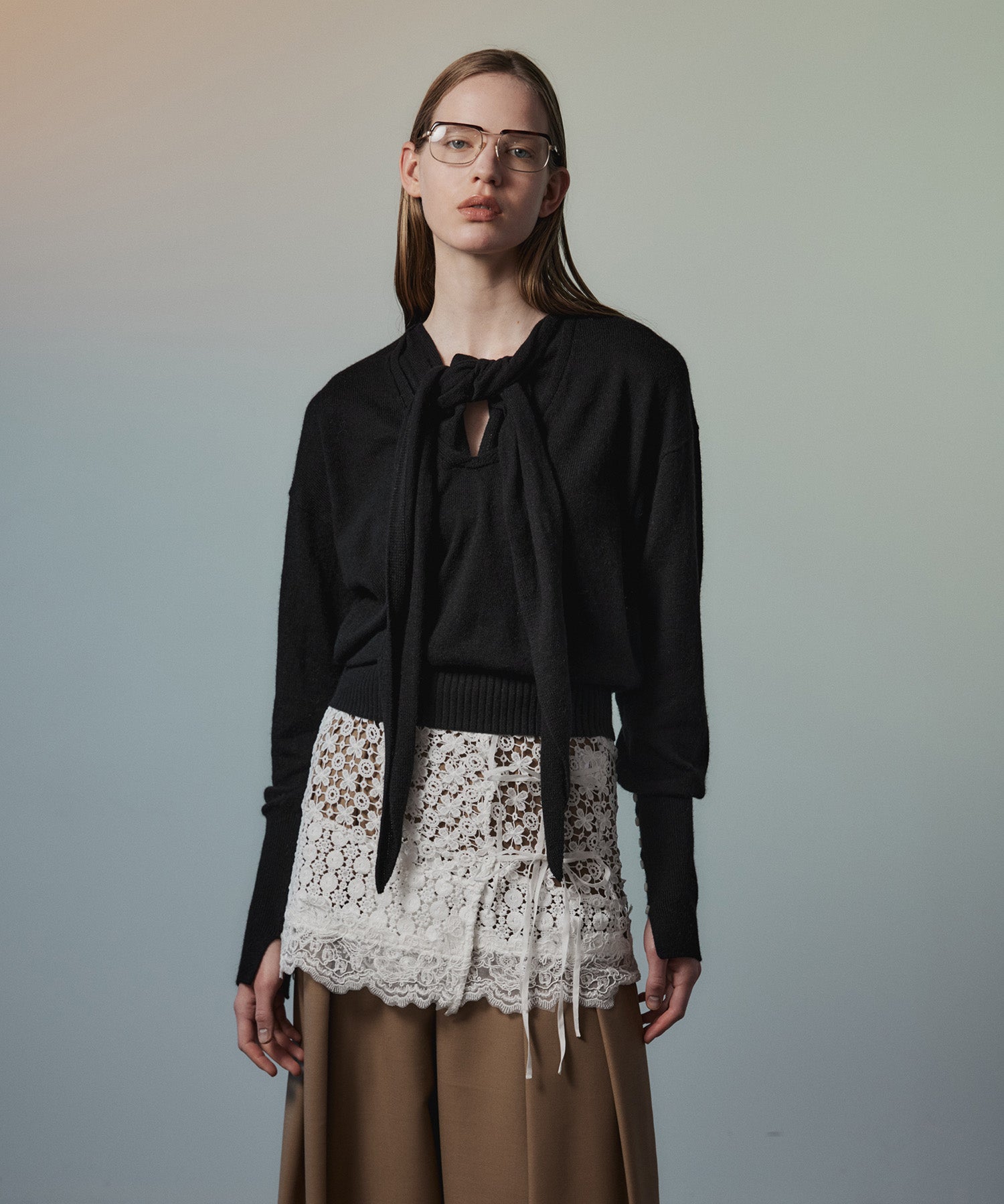 【26AUTUMN PRE-ORDER】Multi-Way Lace Wrap Skirt