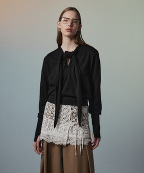 【26AUTUMN PRE-ORDER】Scarf Knit Top