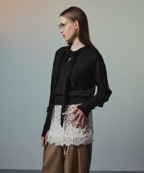 【26AUTUMN PRE-ORDER】Scarf Knit Top