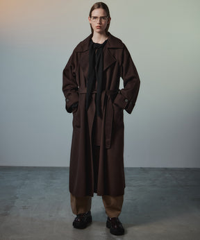 【26AUTUMN PRE-ORDER】Cashmere Blend Double-Face Gown Coat