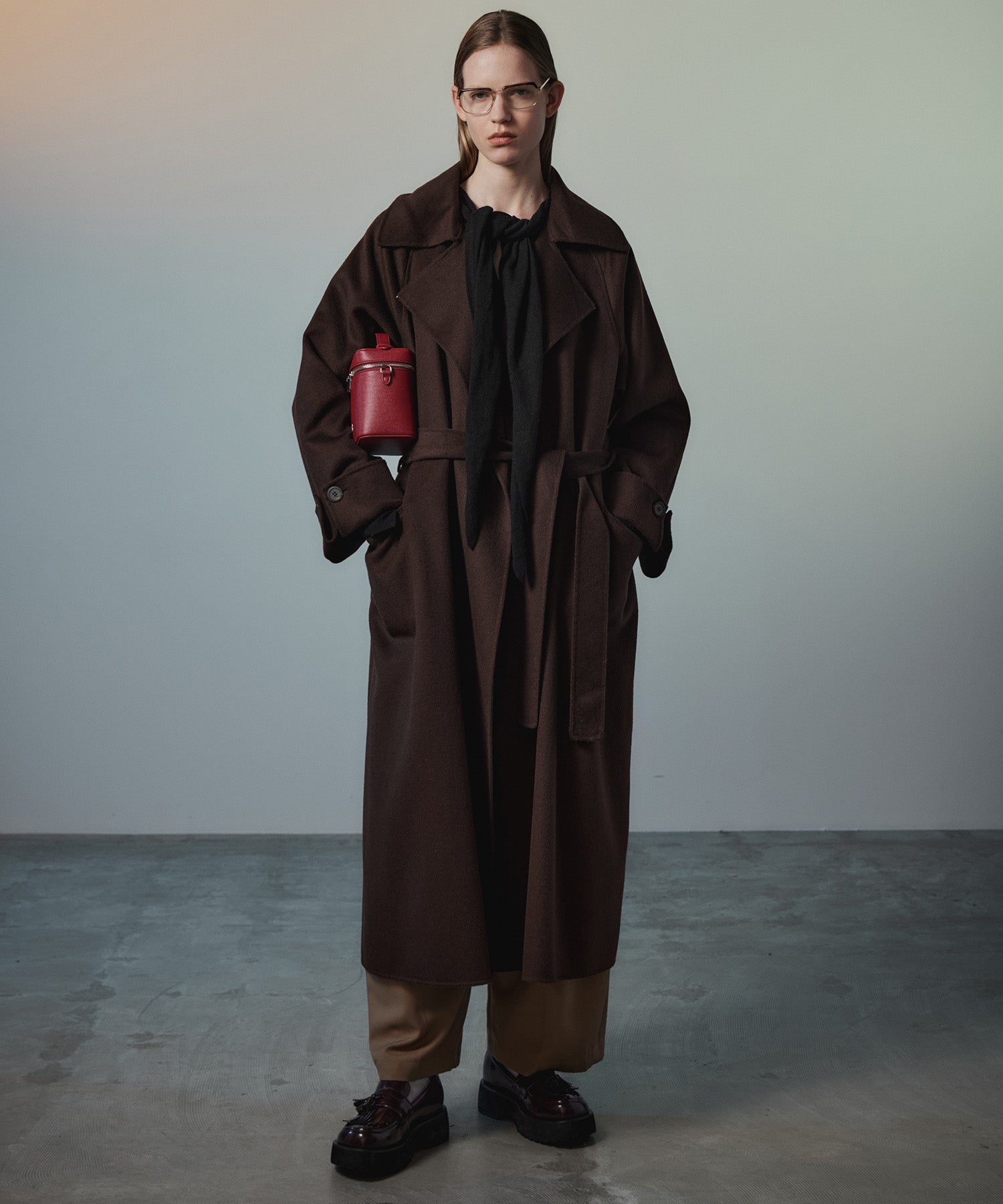 【26AUTUMN PRE-ORDER】Cashmere Blend Double-Face Gown Coat